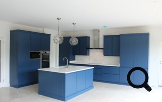 handmade handleless kitchen